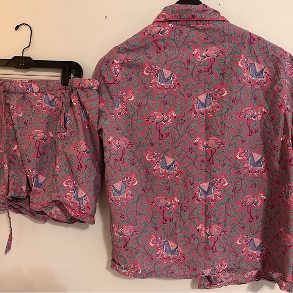 Printfresh Flamingo Print Pajama Set - Picture 3 of 12